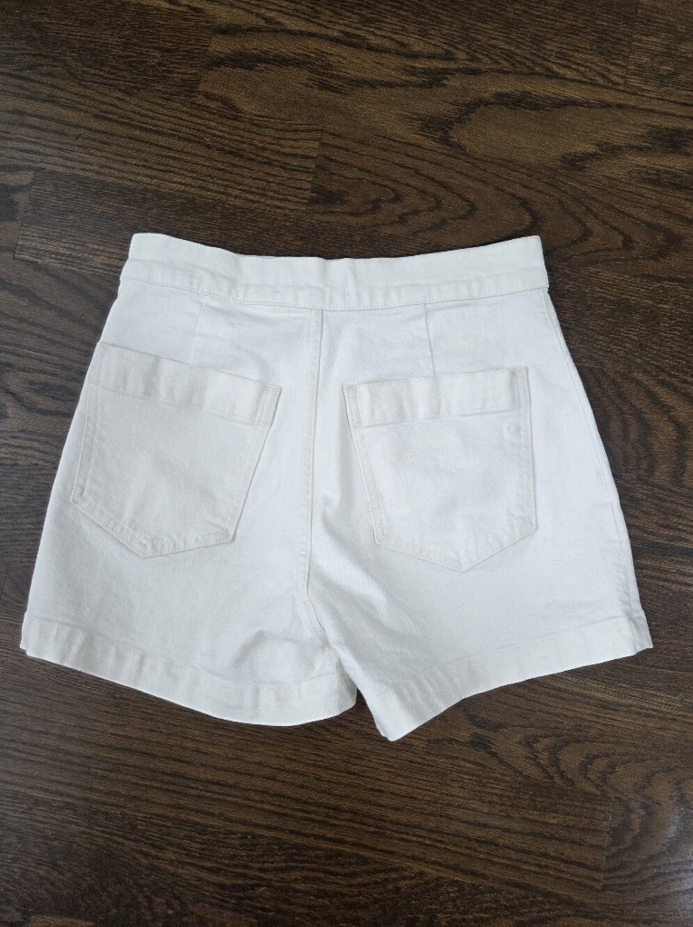 NWT Madewell White High-Waist Shorts Sz.25 White Denim - Picture 2 of 8